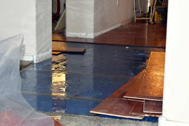 Professional Flood Damage Restoration technician working in Alpine, TX
